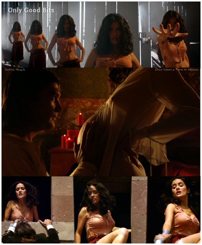 Movie Star Salma Hayek Nude Vidcaps.