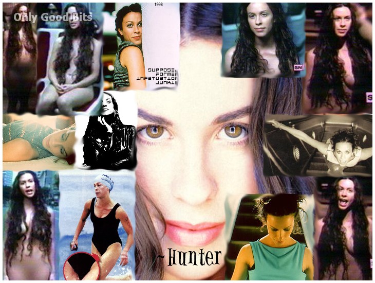 Singer Alanis Morissette Naked Captures.