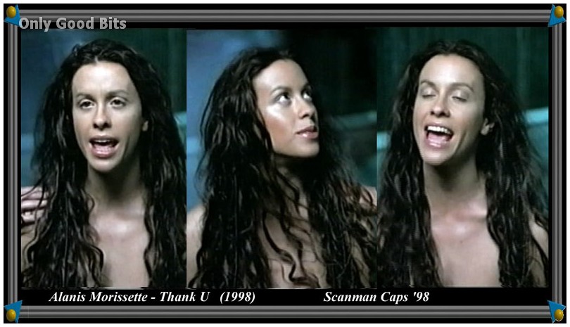 Singer Alanis Morissette Naked Captures.